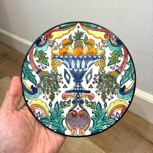Vintage Hand-Painted Spanish Ceramic Wall Plate – “Ceramar Spain” Art